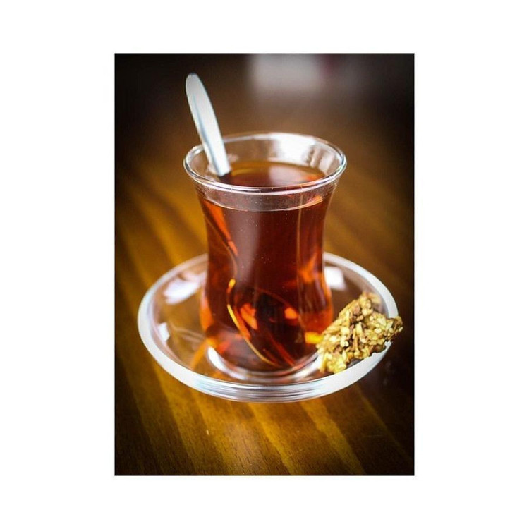استکان نعلبکی پاشاباغچه سری آسکادار کد 97177 بسته 6 عددی