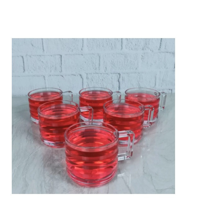لیوان پاشاباغچه مدل Bricks کد 55833 بسته شش عددی