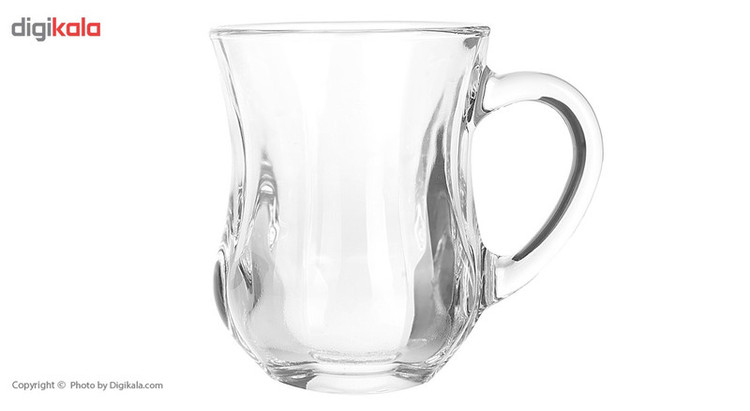 استکان پاشاباغچه مدل دم کد 55373 بسته 6 عددی