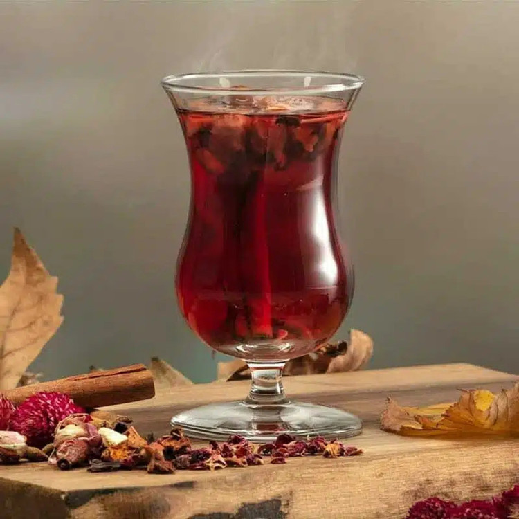 لیوان پاشا باغچه مدل پایه دار کد DH21 بسته 4 عددی