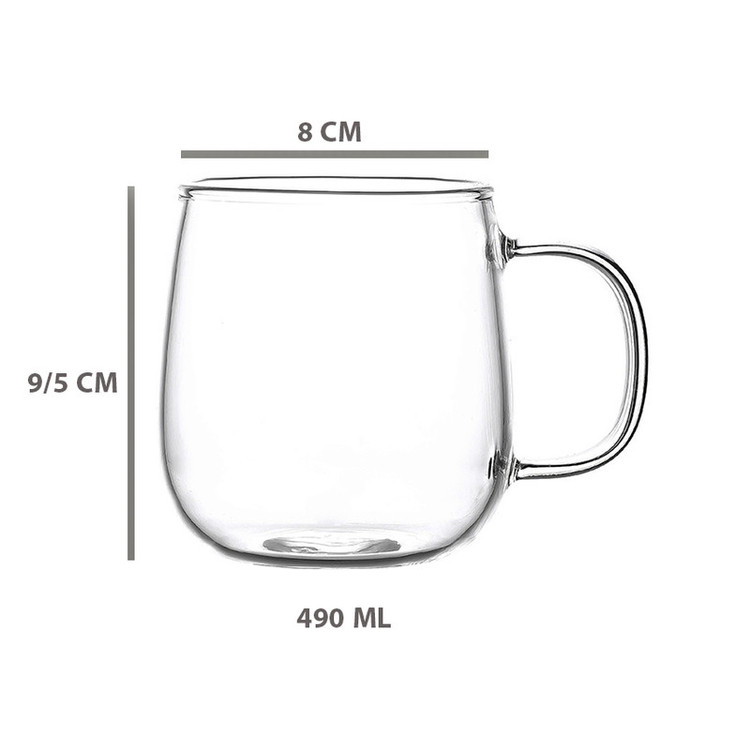 لیوان دلی مدل بشکه ای کد 490ML