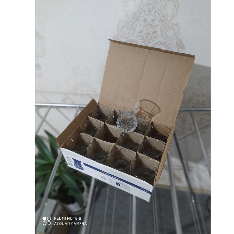 استکان پاشاباغچه مدل تایملس کد 42881 بسته 12 عددی