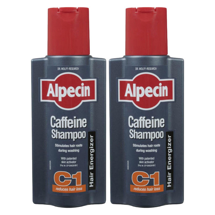 شامپو مو آلپسین مدل Caffeine C1 حجم 250 میلی لیتر مجموعه 2 عددی