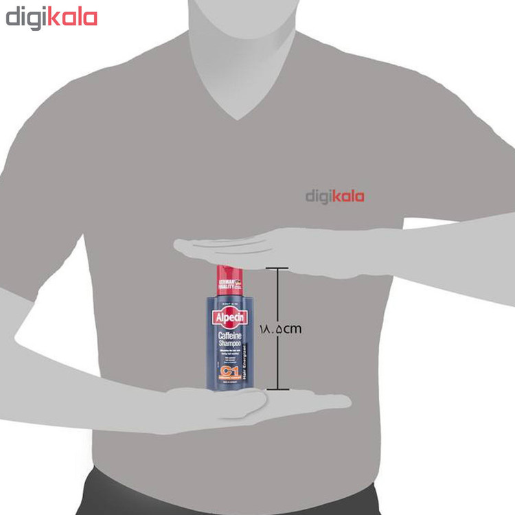 شامپو مو آلپسین مدل Caffeine C1 حجم 250 میلی لیتر مجموعه 2 عددی