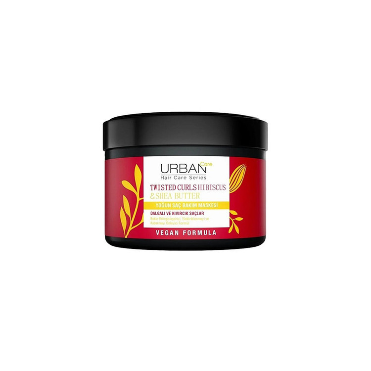 ماسک موی اربن کر مدل Hibiscus & Shea Butter مناسب برای موهای فر حجم 230 میلیلیتر