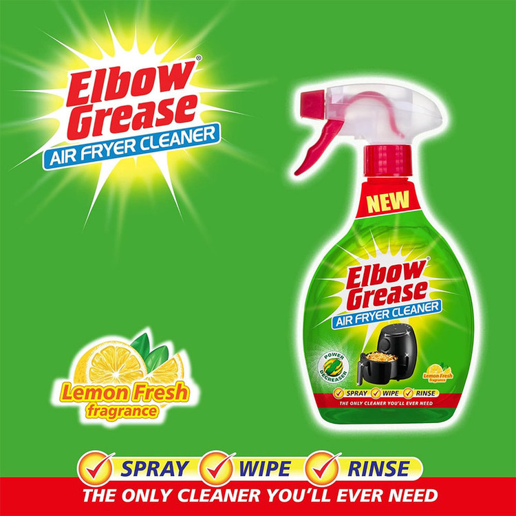 اسپری تمیزکننده چربی دستگاه هوا پز البو گریس مدل Air Fryer Cleaner با رایحه لیمو حجم ۵۰۰ میلی لیتر