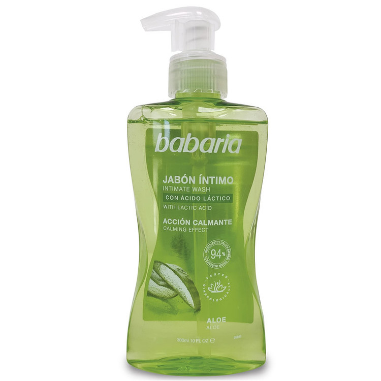 ژل بهداشتی بانوان باباریا مدل Aloevera حجم 300 میلی لیتر