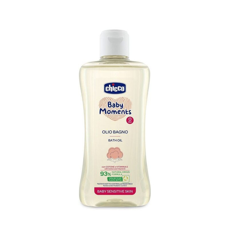 روغن حمام چیکو مدل baby moments حجم 200 میلی لیتر