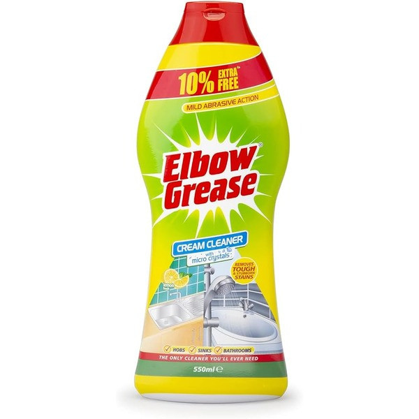 کرم پاک کننده چندمنظوره البو گریس مدل cream cleaner with Micro Crystal با رایحه لیمو - 540 گرم