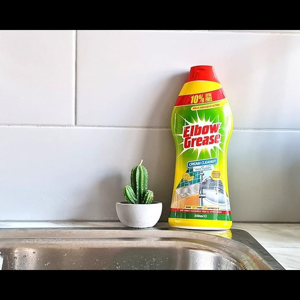 کرم پاک کننده چندمنظوره البو گریس مدل cream cleaner with Micro Crystal با رایحه لیمو - 540 گرم