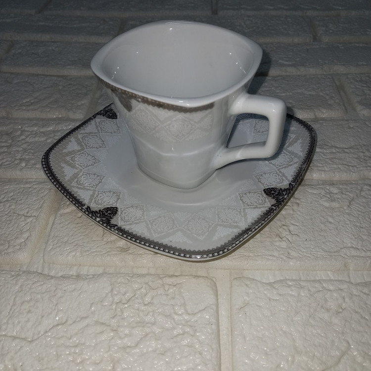 ست فنجان و نعلبکی 12 پارچه پارس چینی کد 603