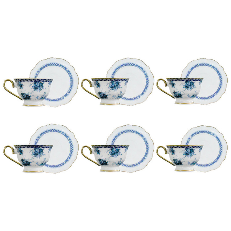 سرویس چای خوری 12 پارچه پینک اند مور مدل D - 659874