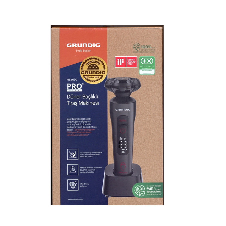 ماشین اصلاح موی صورت شارژی گروندیگ مدل MS 9130 PRO Version 2025
