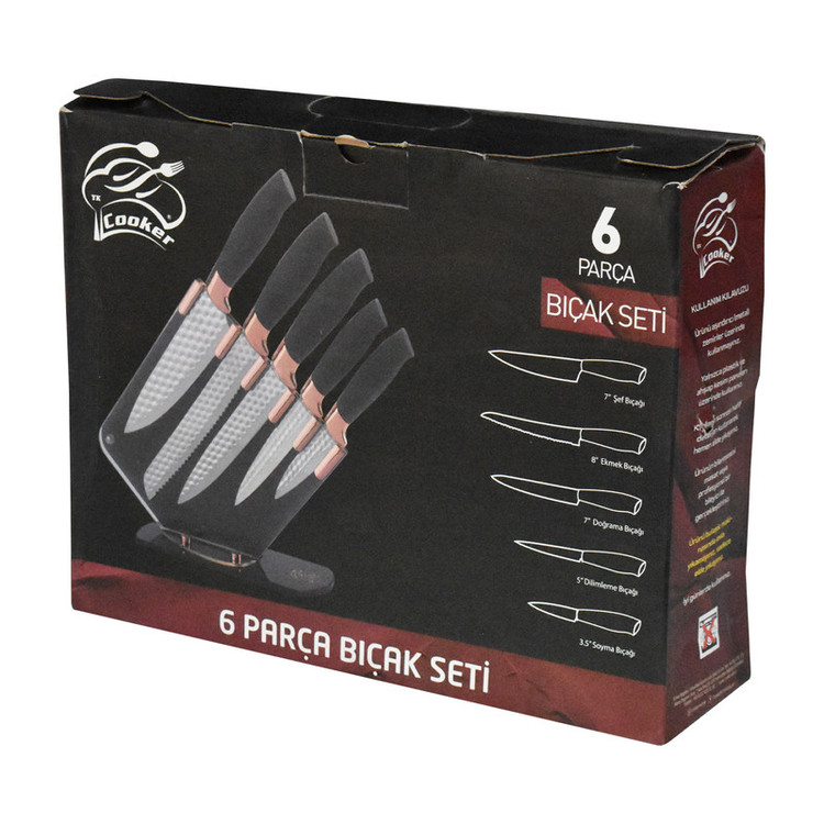 سرویس چاقو 6 پارچه کوکر مدل CKR2819