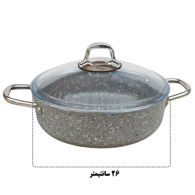 قابلمه گرانیت کاراجا مدل KARNIYARIK سایز 26