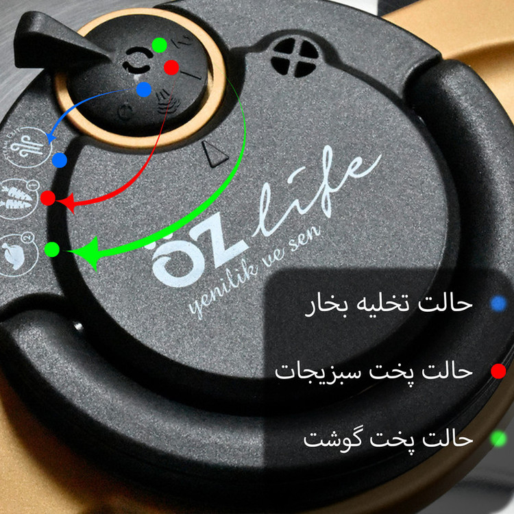 زودپز اوزلایف مدل KOD440 گنجایش 6 لیتر