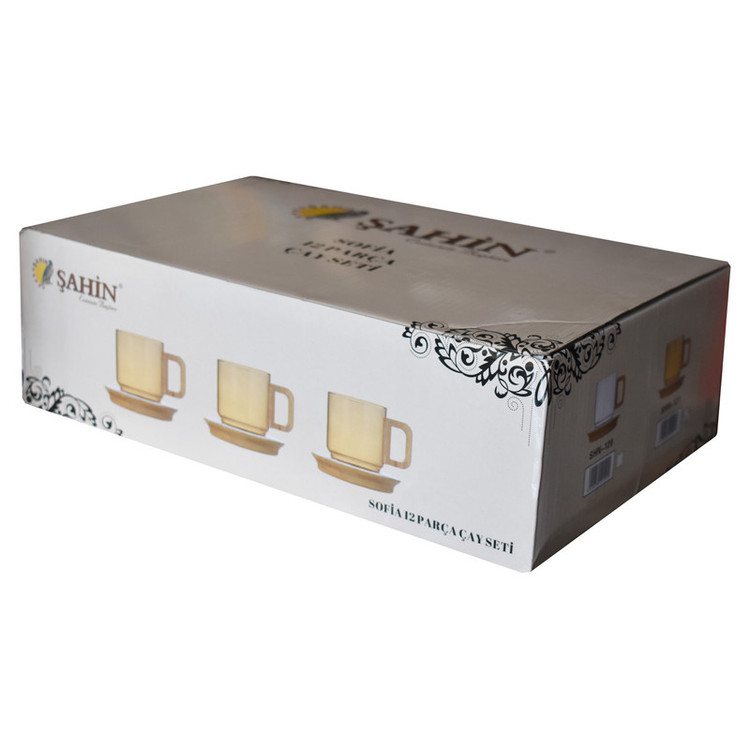 سرویس چای خوری 12 پارچه 6 نفره شاهین مدل SHN-121