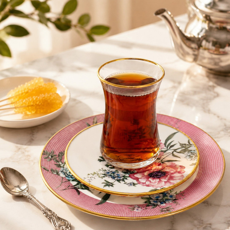 سرویس چای خوری 18پارچه 6 نفره گونول مدل G4572 Magnolya