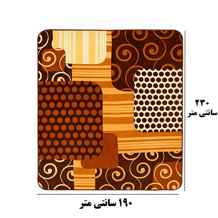 پتو 2 نفر مدل TS-11355 سایز 230x190 سانتیمتر