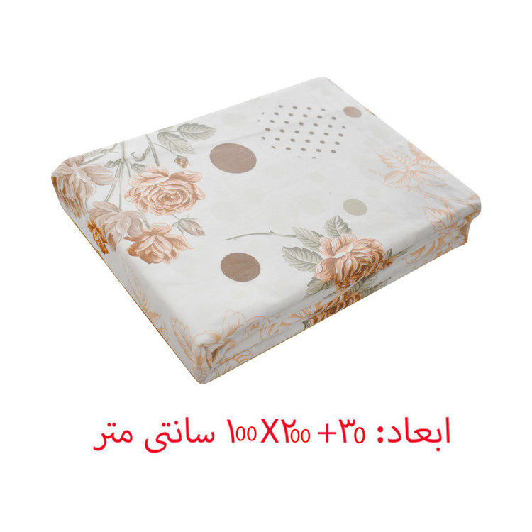 سرویس ملحفه ازدیلک مدل Bej یک نفره دو تکه