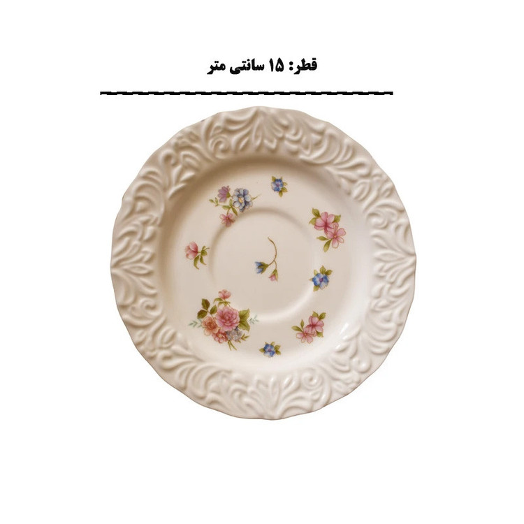 سرویس چای خوری 10 پارچه 5 نفره شاهین مدل dantella