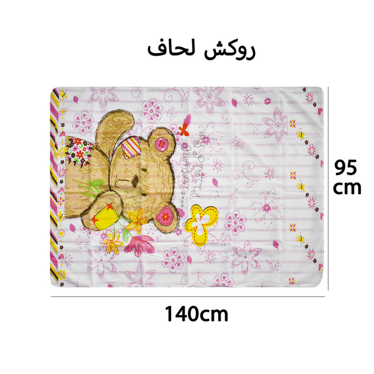 سرویس ملحفه کودک کوپن مدل Teddy bearp تک نفره 3 تکه