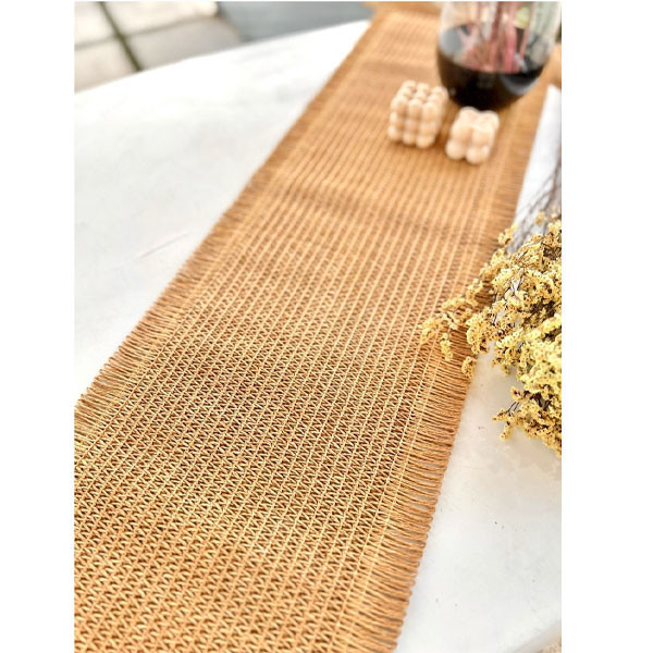 رومیزی مدل حصیری سایز 119x33 سانتیمتر