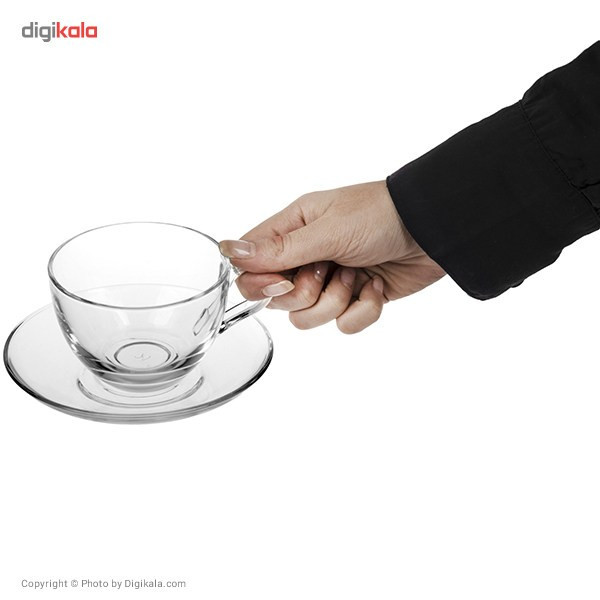 ست فنجان و نعلبکی پاشاباغچه مدل Bisik 97948 - بسته 6 عددی
