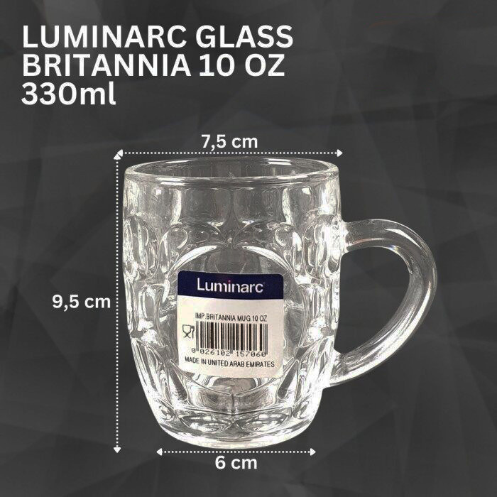 لیوان لومینارک مدل بشکه بریتانیا 10OZ بسته دو عددی