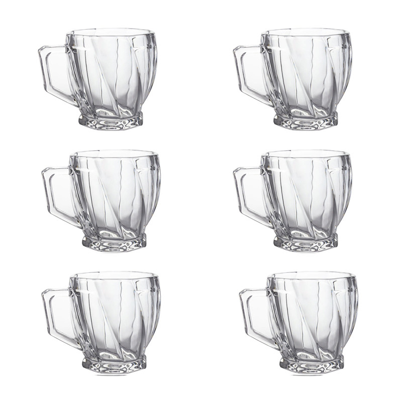 فنجان اسکوئر کد 250ML بسته 6 عددی